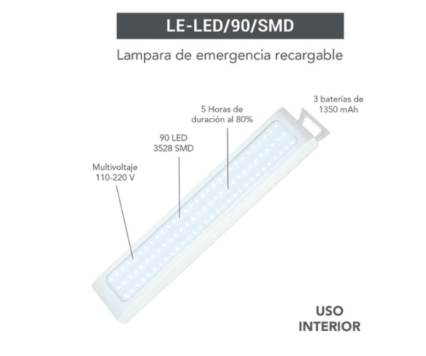 Lámpara de Emergencia LED 7.2W